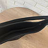 Велика жіноча замшева сумка формат А4 мішок рептилія чорна, фото 6