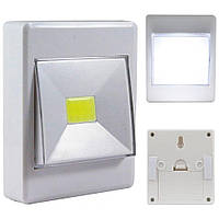 Світлодіодний світильник на батарейках COB Light Switch / Нічник вимикач з магнітом / Переносний ліхтарик