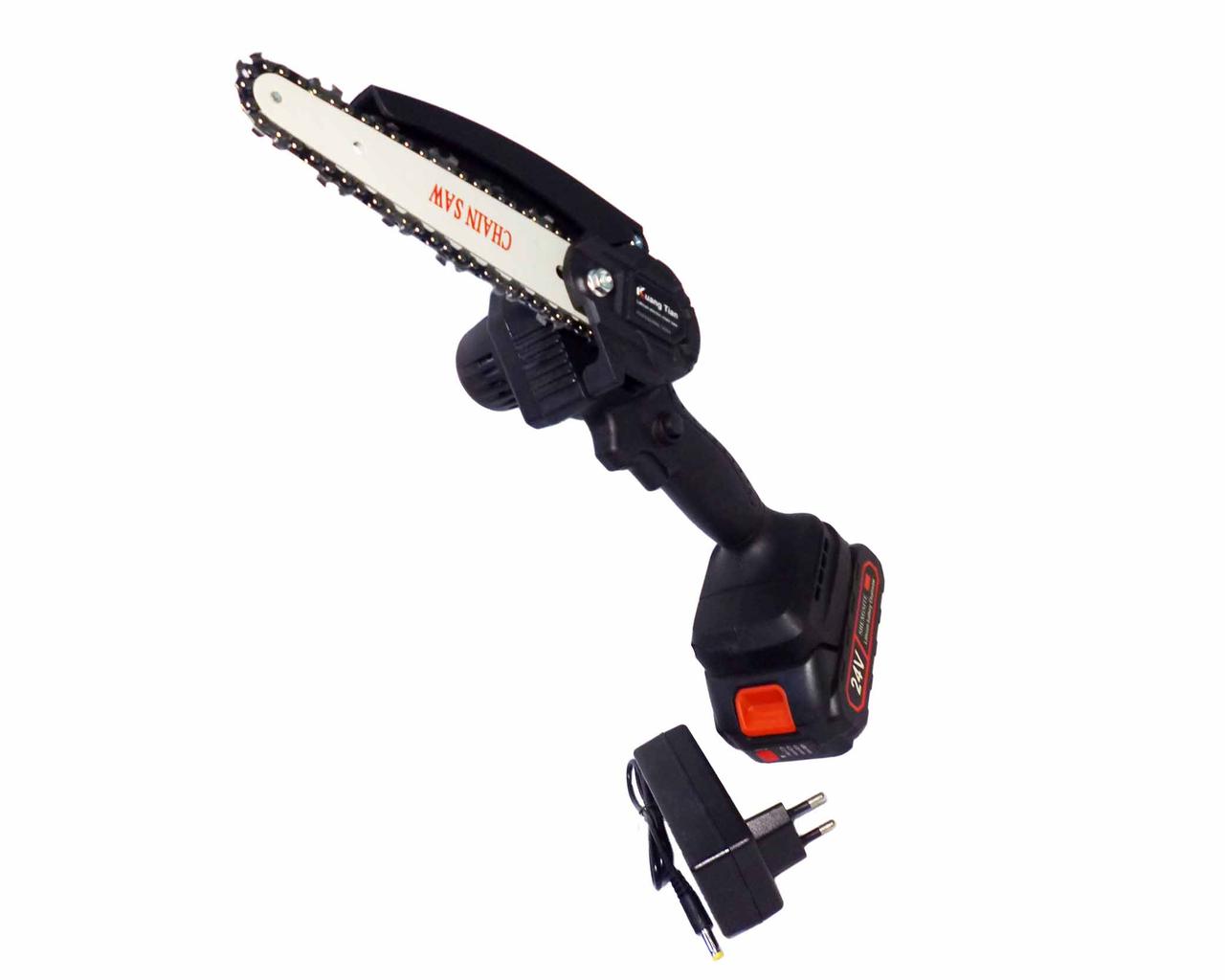 Електропила ланцюгова акумуляторна CHAIN SAW 6'' TL 0600 24 V у валізі