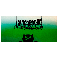 Металокерамічний дизайн-обігрівач UDEN-700 "Кішки-Мишки"