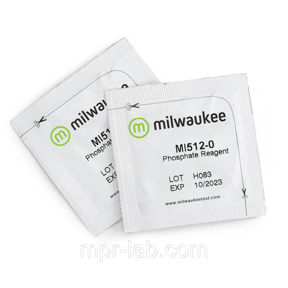 Порошковий реагент Milwaukee MI512-25 для визначення фосфатів для фотометра MW12, 25 тестів, Угорщина