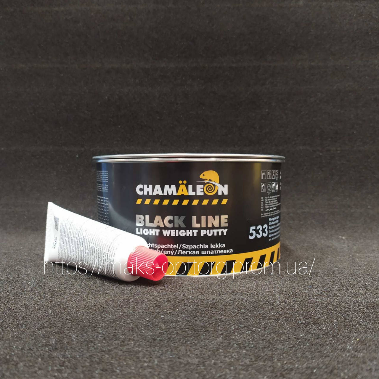 

Шпатлевка 533 Black Line Light Weight 1 кг Chameleon