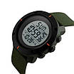 Годинник наручний чоловічий SKMEI 1213AG ARMY GREEN BIG SIZE, брендовий чоловічий годинник. Колір: зелений, фото 3