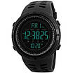 Годинник наручний чоловічий SKMEI 1251BK ALL BLACK, фірмовий спортивний годинник. Колір: чорний, фото 2