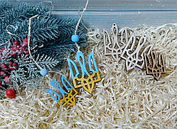 Підвіска декоративна Герб України, Тризуб 5х3см