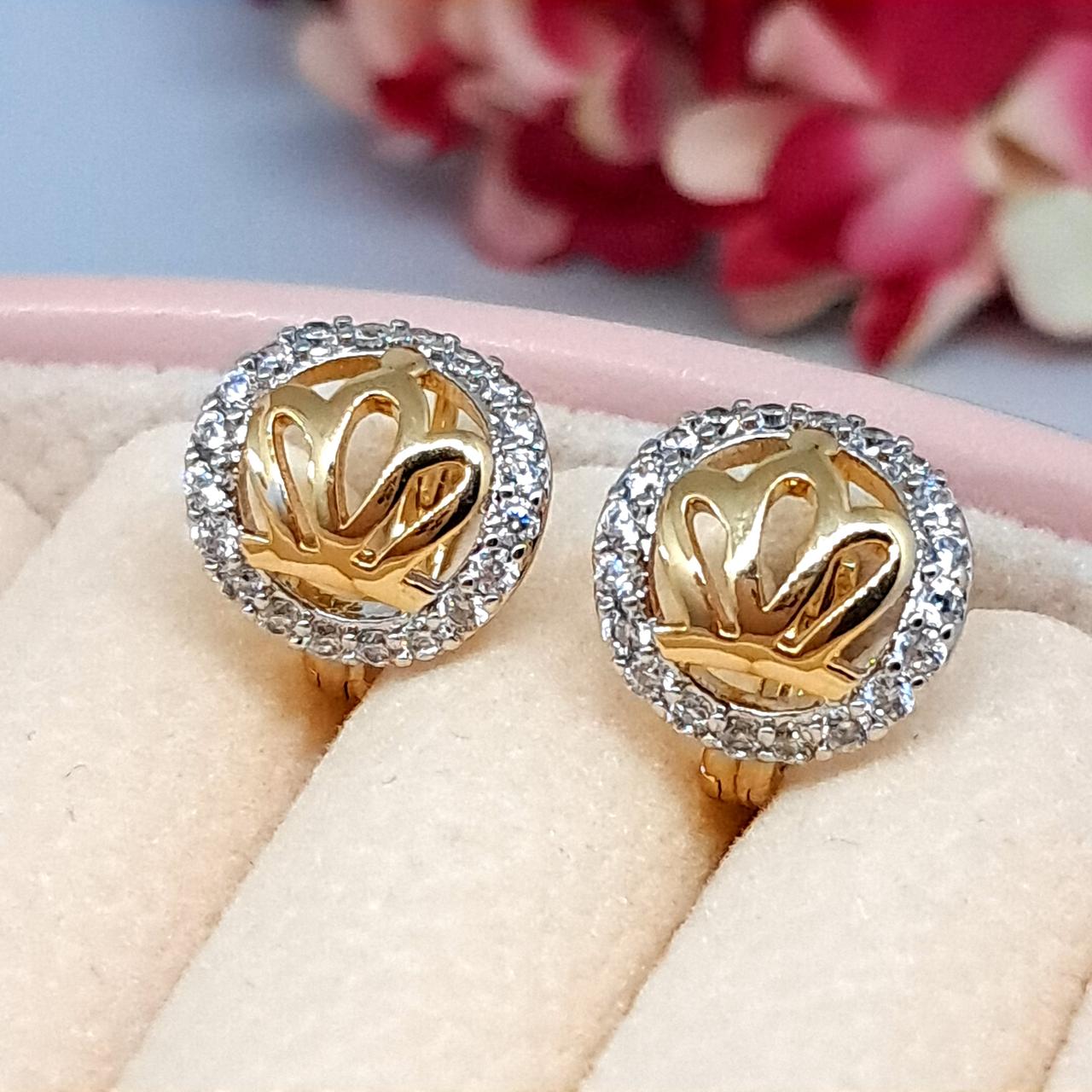 Сережки Xuping медичне золото кульчики 5887