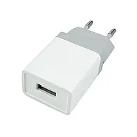Блок для зарядки телефона USB 1А белый Mibrand