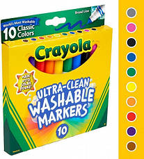 Crayola змивні маркери 10 шт. (Washable markers CRAYOLA), фото 4