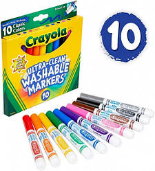 Crayola змивні маркери 10 шт. (Washable markers CRAYOLA)