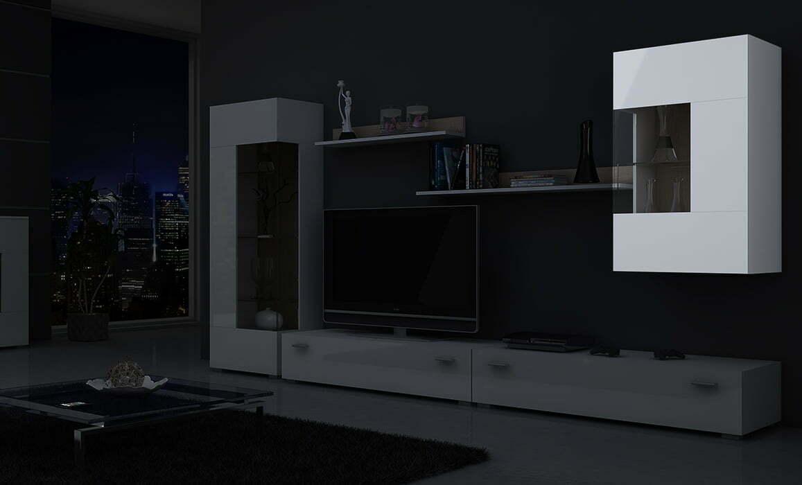 Вітрина навісна Classic білий AAAA Meble, фото 1