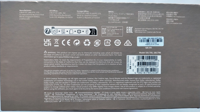 модель, виробник, код виробника, оригінальне фото Creative Sound Blaster AE-9
