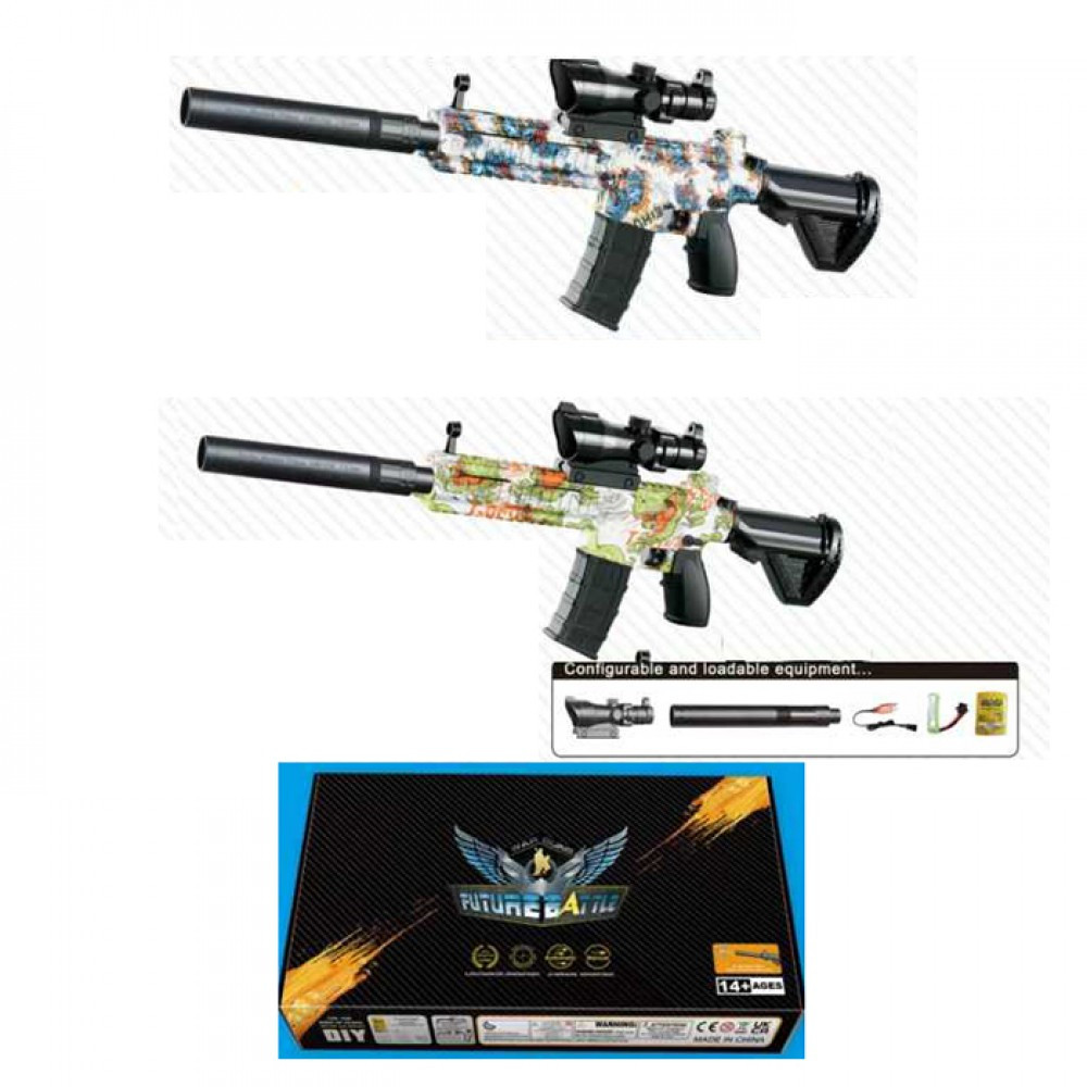 Дитячий іграшковий автомат з акумулятором AWM 670-2-3 (стріляє гідрогелевими кульками Orbeez)