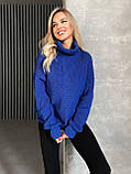 Жіночий светр акрил + шерсть грубе в'язання розмір універсальний, фото 9