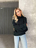 Жіночий светр акрил + шерсть грубе в'язання розмір універсальний, фото 10