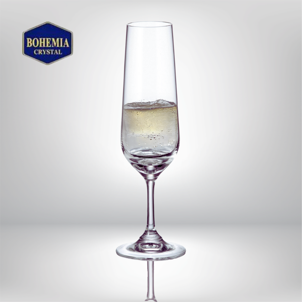 Келих-флюте 6 шт BOHEMIA APUS 200 мл келих для шампанського флюте Набір шампанок келихи для просеко