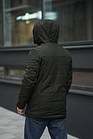 Зимняя удобная теплая ветрозащитная куртка с воротником, Осенне-зимняя мужская куртка с водоотталкивающей пр L, Хаки