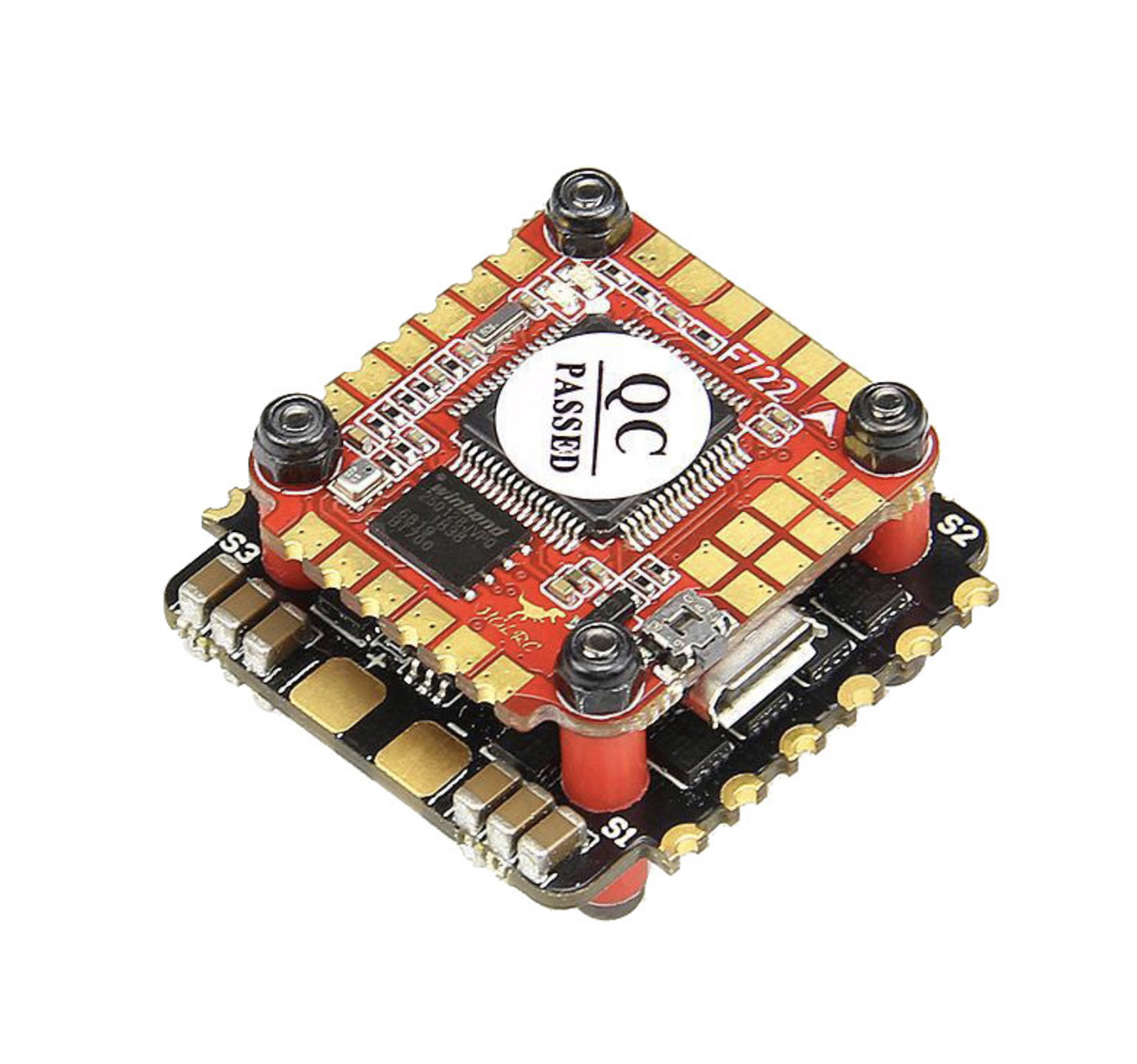 Польотний стек HGLRC Zeus F735 з контролером F722 mini та ESC 35A 2-6S LiPo, фото 1