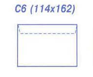 Конверти С6 (114х162) скле, білий (0+0), фото 2