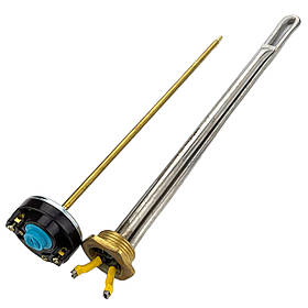 Тен 1500вт з терморегулятором для алюмінієвої батареї, радіатора (1" праве різьблення)