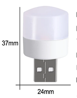 Портативный светодиодный USB-светильник белого свечения, настольная лампа для кемпинга, ПК, ноутбуков, мини-ф