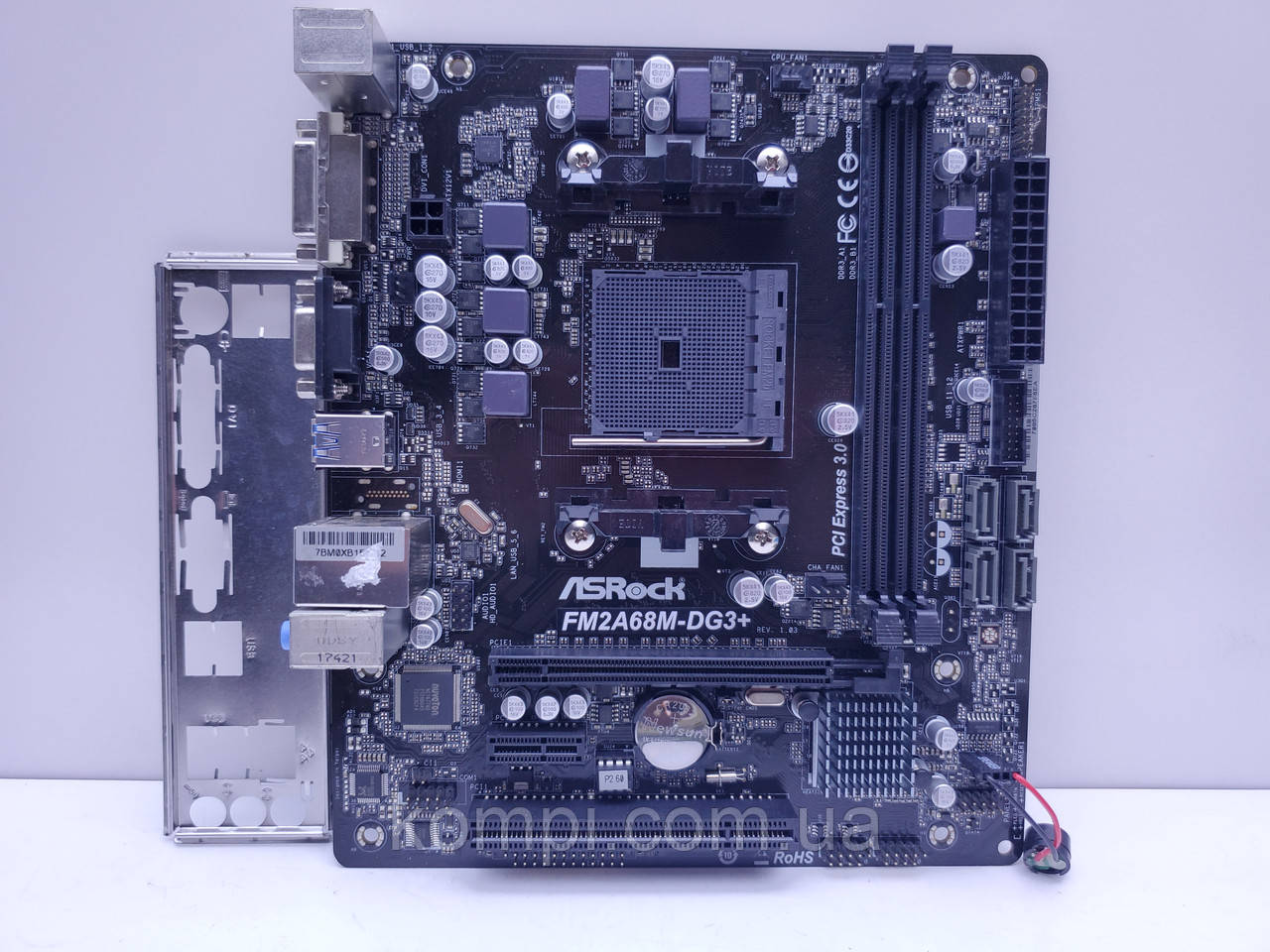 Материнська плата sFM2+ ASRock FM2A68M-DG3+ (Socket FM2+,DDR3,б/у)