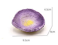 Декорация для аквариума " Коралловый диск " фиолетовый 9,5х9х4,5 (см)