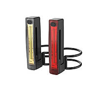 Комплект мигалок передняя+задняя для велосипеда Knog Plus Twinpack 40/20 Lumens Black с USB- зарядкой лучшая