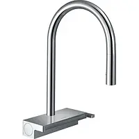 Змішувач hansgrohe Aquno Select M81 для кухонної мийки з висувним душем, хром 73831000