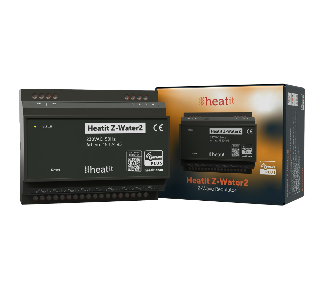 Контролер водяного опалення на 9 виходів Heatit Z-Water 2, фото 1