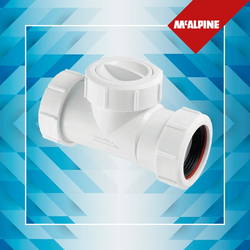 Зворотний клапан для внутрішньої каналізації McAlpine T28M-NRV-40 40х40 мм