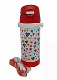 Дитячий термос з трубочкою.А-плюс з трубочкою Сердечка 320 мл FL-1776 L1, фото 2