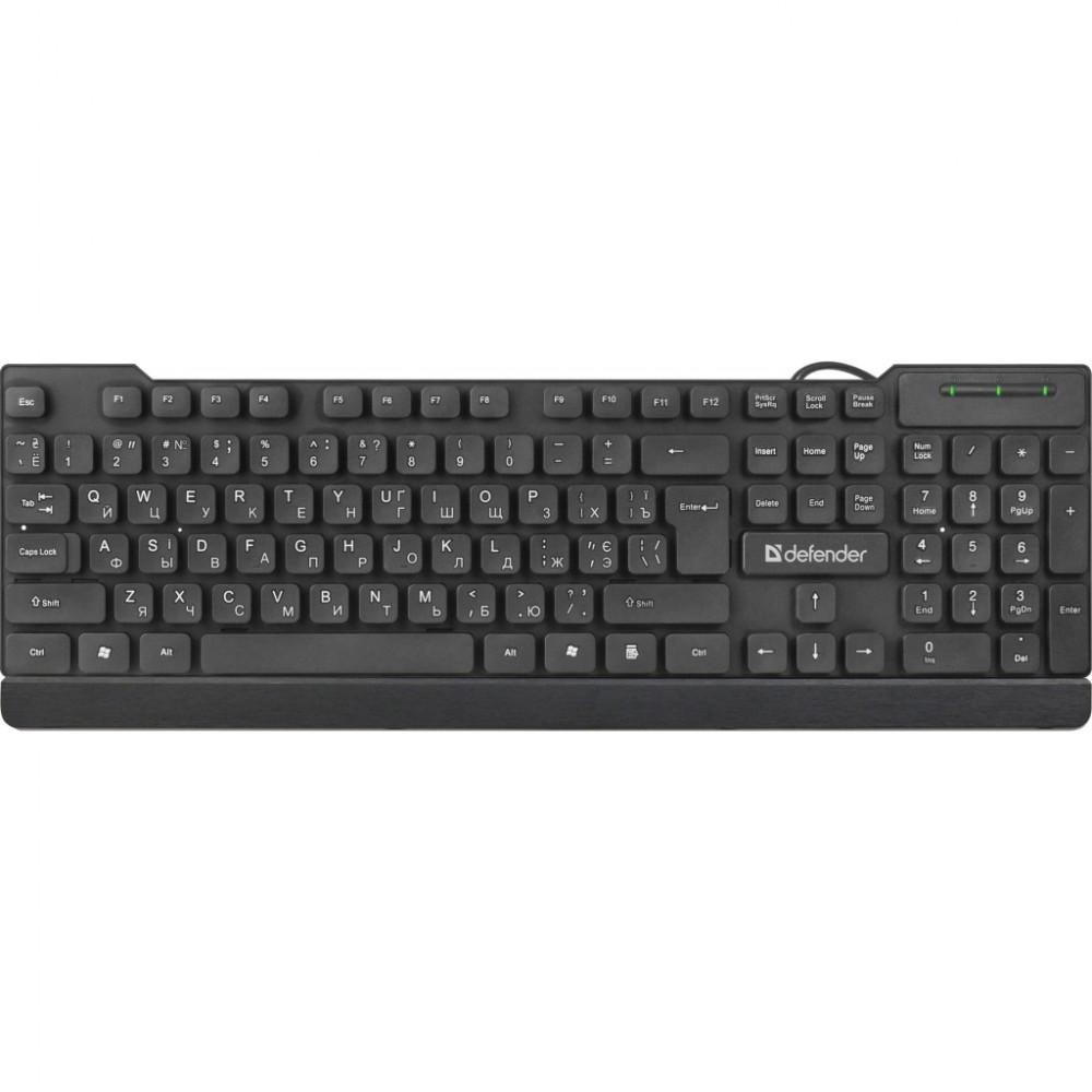 Клавіатура DEFENDER Element HB-190 USB чорний, фото 1