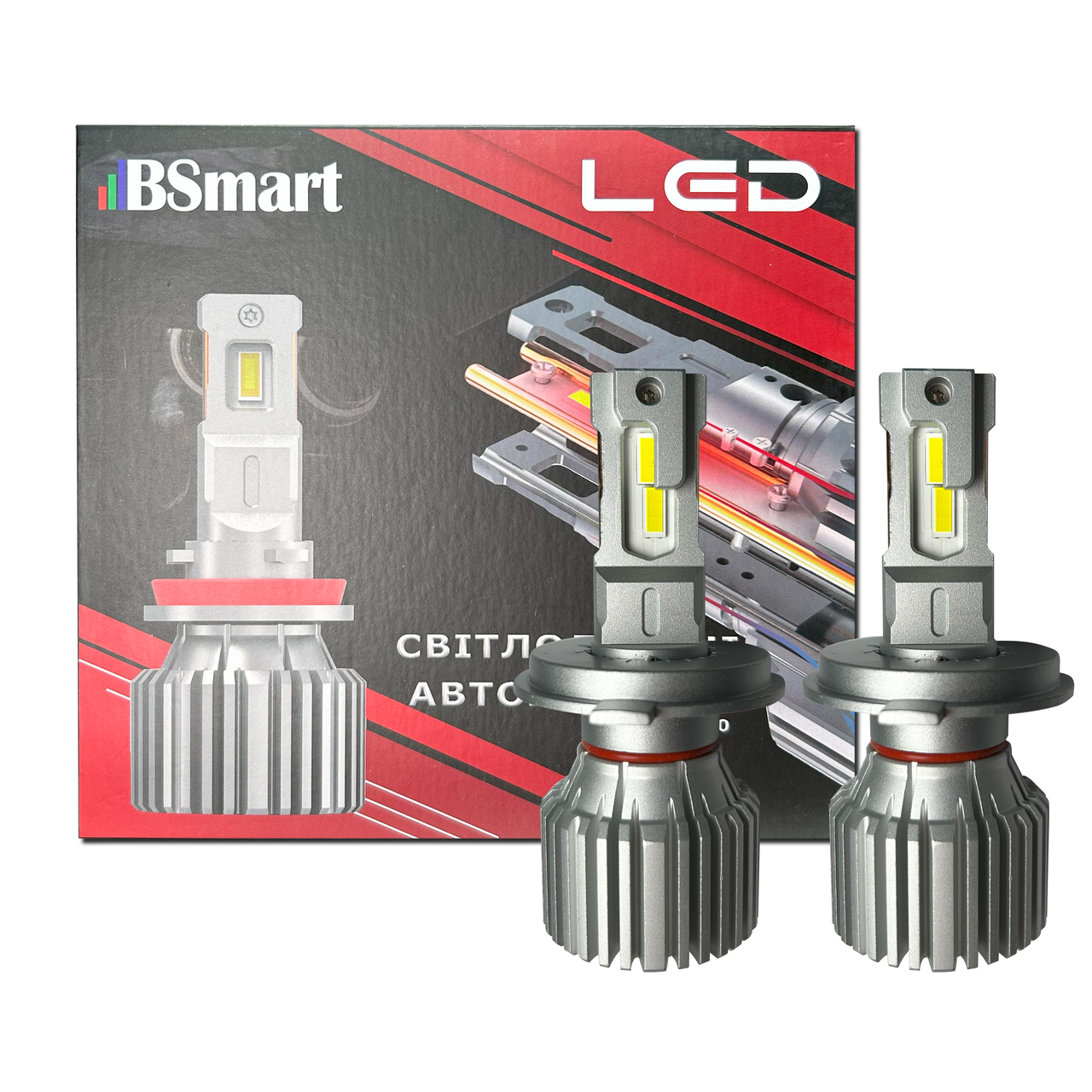 Автолампи LED BSmart G10 діод CSP Південна Корея H4 6000Лм 54Вт 12-24В