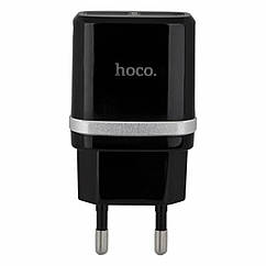 Мережевий зарядний пристрій HOCO C12 Smart dual USB Charger Black