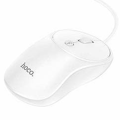 Миша HOCO GM13 Esteem business wired mouse White