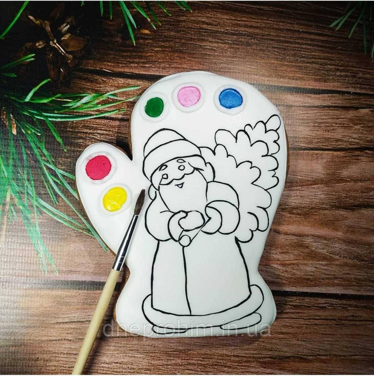 Прянична розмальовка "Дід мороз", фото 1