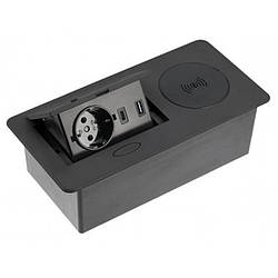 Подовжувач SCHUKO AVARO PLUS 1 розетка, USB A+C WC 5W