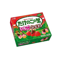 Печенье Meiji Takenoko no Sato Milk Choco Strawberry Клубника 61g