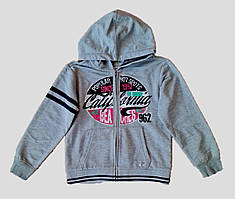 Толстовка з капюшоном для хлопчика Beckaro 17027 сіра 140-172