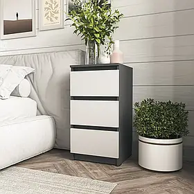 Тумбочка на 3 шухляди Moreli T-216