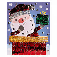 Набір для творчості 1Вересня Санта аплікація фігурними паєтками (954535), фото 2