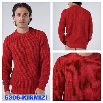 Светр чоловічий Trist Star 5306 KIRMIZI 70% шерсть 20% акрил 10% поліамід L(Р)