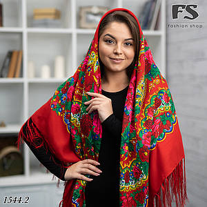 Велика вовняна червона хустина Україна