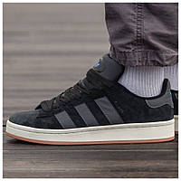 Мужские / женские кроссовки Adidas Campus 00s Black, унисекс черные замшевые кроссовки адидас кампус