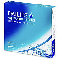 Однодневные контактные линзы Alcon Dailies AquaComfort Plus 90шт.