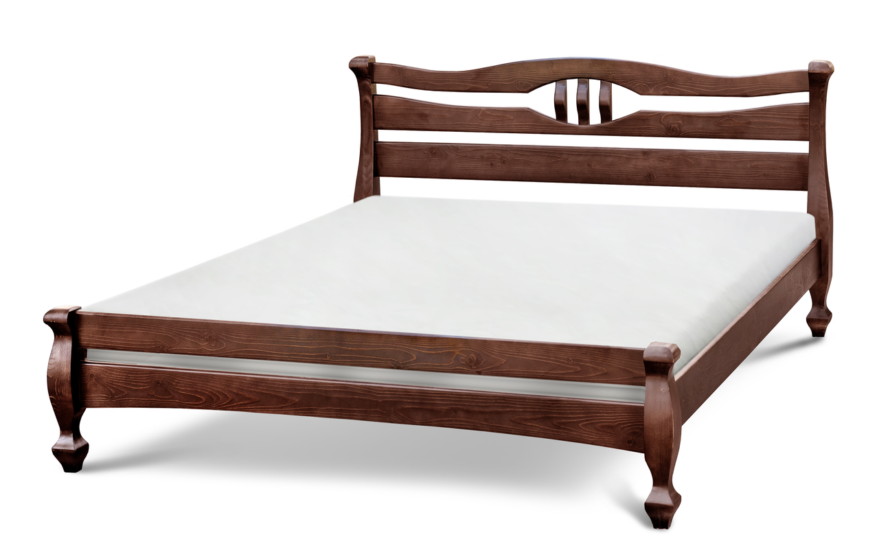 Ліжко Далас 160х200 горіх / масив сосни ТМ Мікс-Меблі