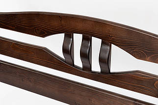 Ліжко Далас 160х200 горіх / масив сосни ТМ Мікс-Меблі, фото 5