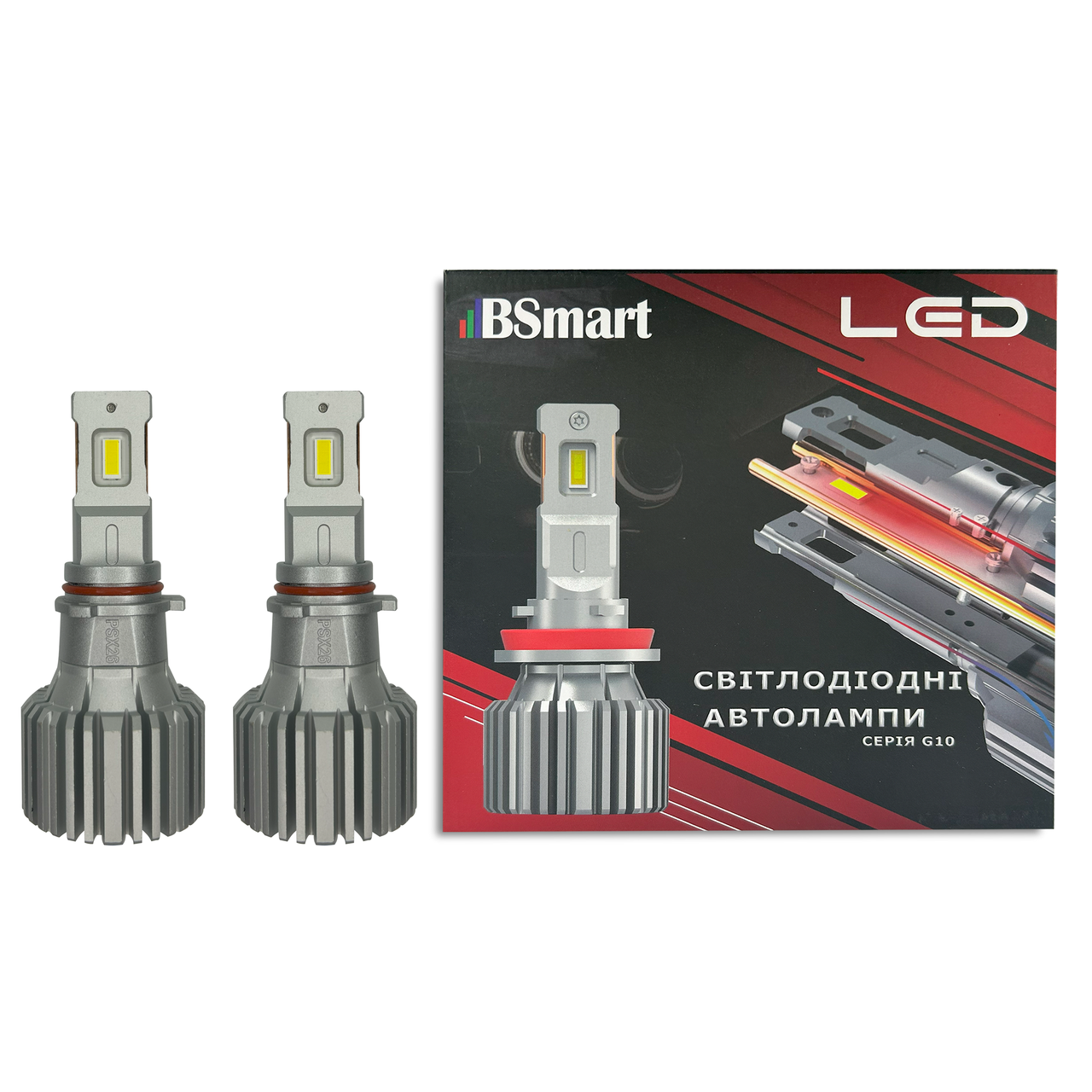 Автолампи LED BSmart G10 діод CSP Південна Корея PSX26 6000Лм 54Вт 12-24В