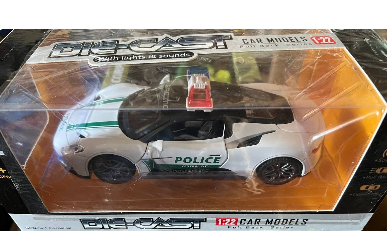 Машинка металева Поліція HCL-615, фото 1