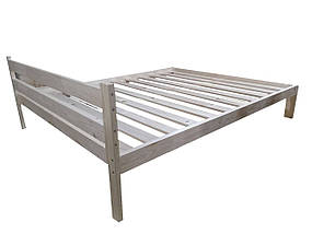 Ліжко двоспальне 160×200 Гранд Нікола, масив сосни, ламелі, фото 2